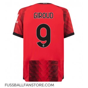 AC Milan Olivier Giroud #9 Replik Heimtrikot 2023-24 Kurzarm